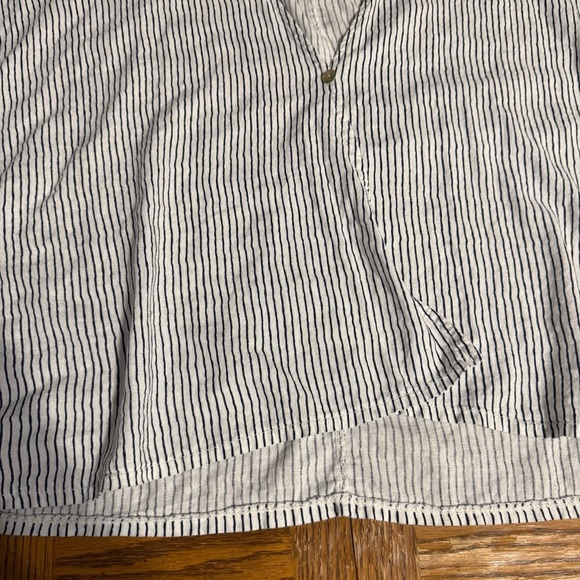 Meo Meli Linen Blend Kimono Top Cardigan Striped O/S Lagenlook Relaxed Fit Boho - Picture 8 of 16